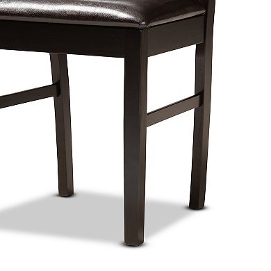 Baxton Studio Irma Dining Table & Chair 5-piece Set