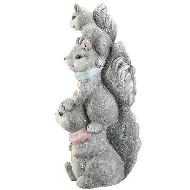 National Tree Company LED Squirrel Trio Figurine Floor Decor