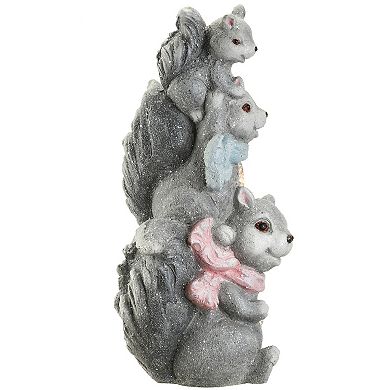 National Tree Company LED Squirrel Trio Figurine Floor Decor