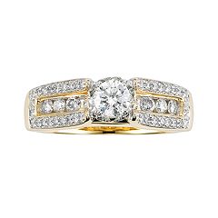 Cherish Always Round-Cut Diamond Engagement Ring in 10k Gold (1 ct. T.W.) by