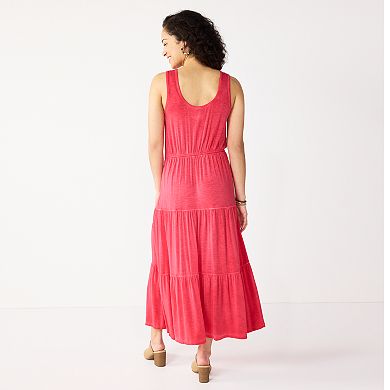 Women's Sonoma Goods For Life® Tiered Maxi Tank Dress