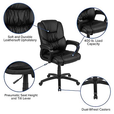 Flash Furniture Big & Tall Swivel Desk Chair