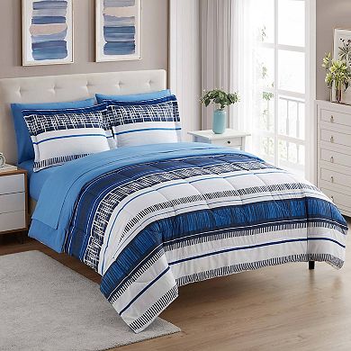 Sweet Home Collection Mediterranean Comforter Set with Sheets