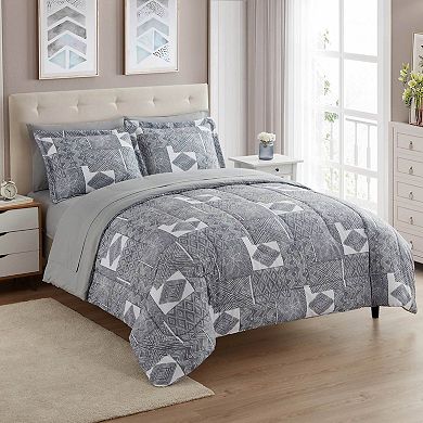 Sweet Home Collection Tulsa Comforter Set with Sheets