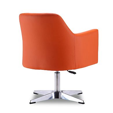 MANHATTAN COMFORT Pelo Adjustable Height Swivel Accent Chair