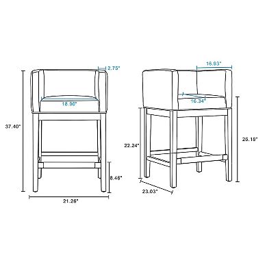 MANHATTAN COMFORT Kingsley Counter Stool