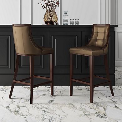 MANHATTAN COMFORT Fifth Avenue Bar Stool 3-Piece Set