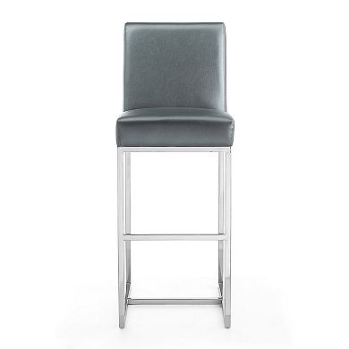 MANHATTAN COMFORT Element Faux-Leather Bar Stool 3-piece Set