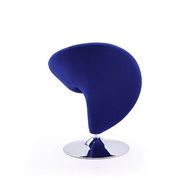 MANHATTAN COMFORT Curl Swivel Accent Chair 2-piece Set