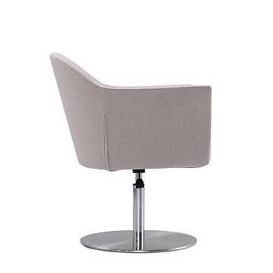 MANHATTAN COMFORT Voyager Swivel Adjustable Accent Chair 2-piece Set
