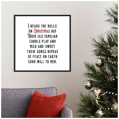 Amanti Art I Heard the Bells Framed Canvas Wall Art