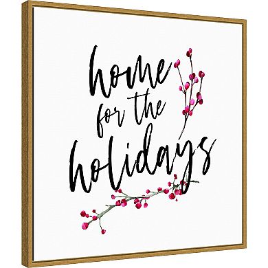 Amanti Art Home for the Holidays Framed Canvas Wall Art