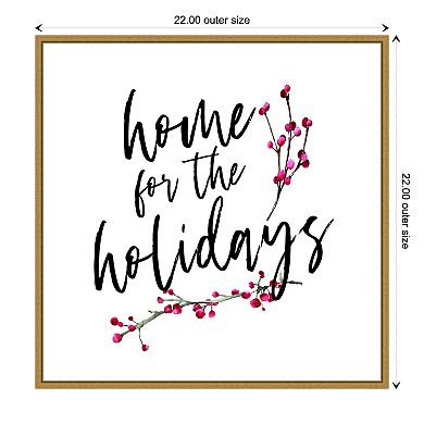 Amanti Art Home for the Holidays Framed Canvas Wall Art