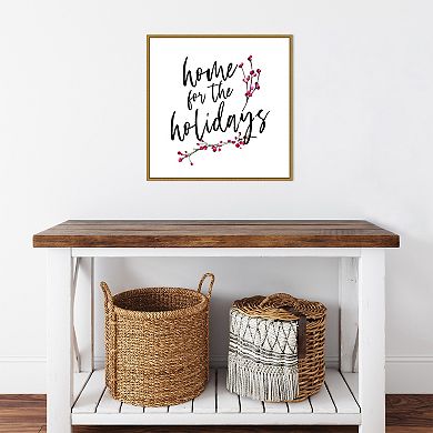 Amanti Art Home for the Holidays Framed Canvas Wall Art