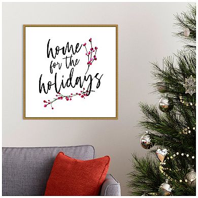 Amanti Art Home for the Holidays Framed Canvas Wall Art