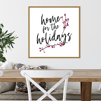 Amanti Art Home for the Holidays Framed Canvas Wall Art