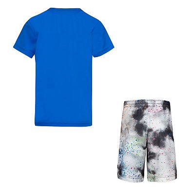 Boys 4-7 Nike Graphic Tee & Tie Dye Shorts Set