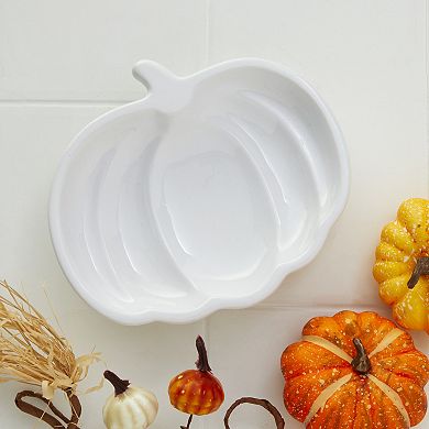 SKL Home White Pumpkin Stoneware Tray