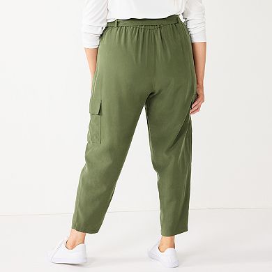 Plus Size Nine West High-Waisted Tapered Pants