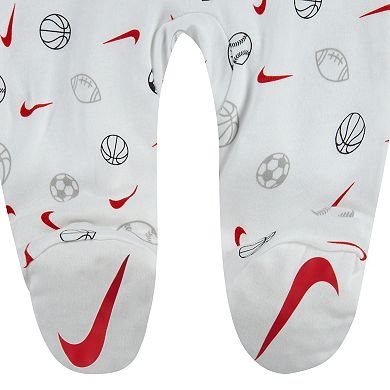 Baby Nike Sportsball Print Sleep & Play