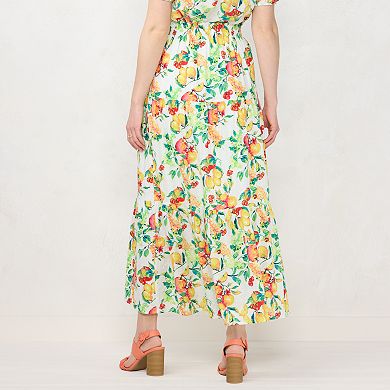 Women's LC Lauren Conrad Floral Tiered Maxi Skirt