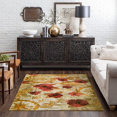 Mohawk® Home Fresco Floral Gold Area Rug