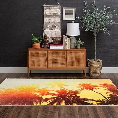 Mohawk® Home Sun Kissed Palm Yellow Area Rug
