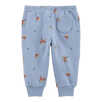 Baby Girl Carter's Floral Print Jogger Pants