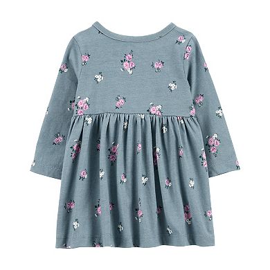 Baby Girls Carter's floral jersey dress.