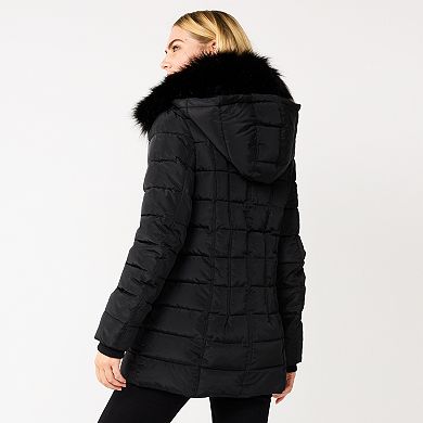 Nine west cropped puffer 2024 jacket