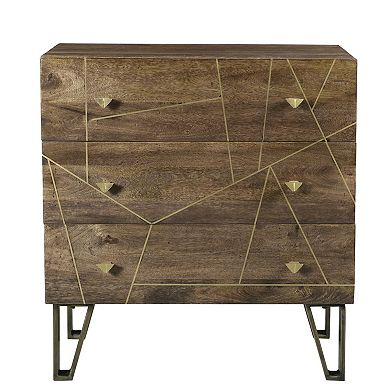 Bengal Manor Geometric 3-Drawer Dresser