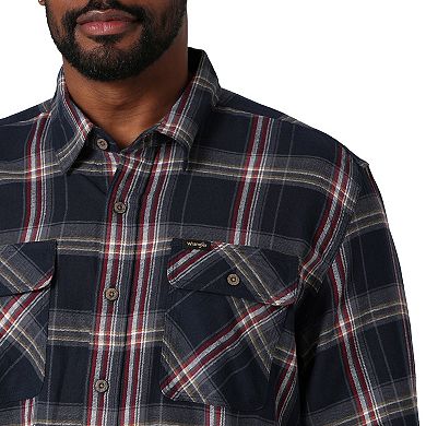 Men's Wrangler Brushed Flannel Button-Down Shirt