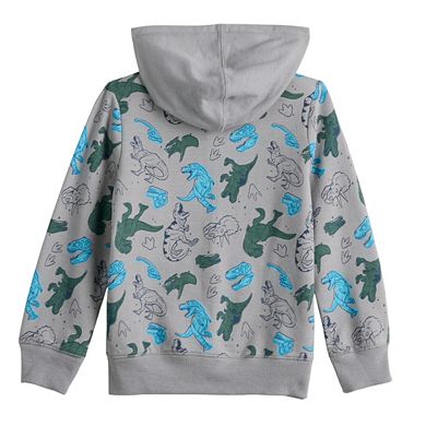 Boys 4-12 Jumping Beans® French Terry Full Zip Printed Hoodie