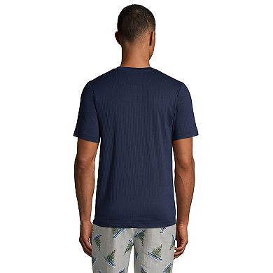 Mens Lands' End Henley Pajama Sleep Shirt