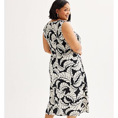 Plus Size Croft & Barrow?? Print Challis Midi Dress