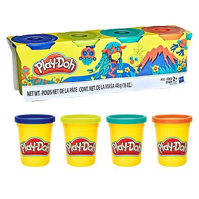 Play-Doh 4-Pack of Wild Non-Toxic Colors 4-Ounce Cans