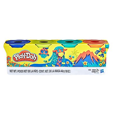 Play-Doh 4-Pack of Wild Non-Toxic Colors 4-Ounce Cans