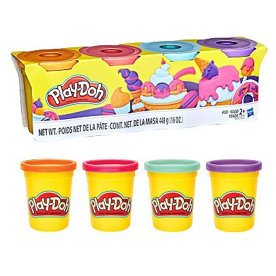 Play-Doh 4-Pack of Sweet Themed Non-Toxic Colors 4-Ounce Cans