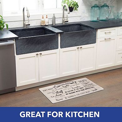 SoHome Cozy Living Kitchen Rules Kitchen Mat