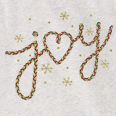 Girls 4-14 Carter's Holiday "Joy" Embellished Graphic Tee