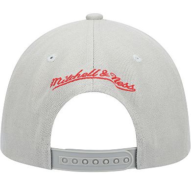 Men's Mitchell & Ness Gray Chicago Bulls Hardwood Classics Tonal Snapback Hat