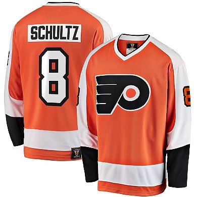 Men's Fanatics Branded Dave Schultz Orange Philadelphia Flyers Premier Breakaway Retired Player Jersey