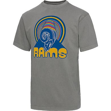 Men's Junk Food Graphite Los Angeles Rams Wonderland Infinity Vibe T-Shirt
