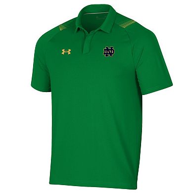 Men's Under Armour Green Notre Dame Fighting Irish 2021 Sideline Performance Polo