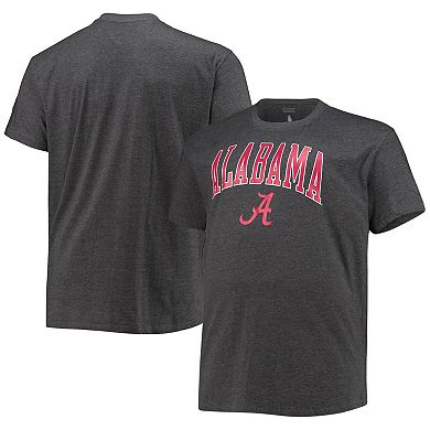 Men's Champion Gray Alabama Crimson Tide Big & Tall Arch Over Wordmark T-Shirt