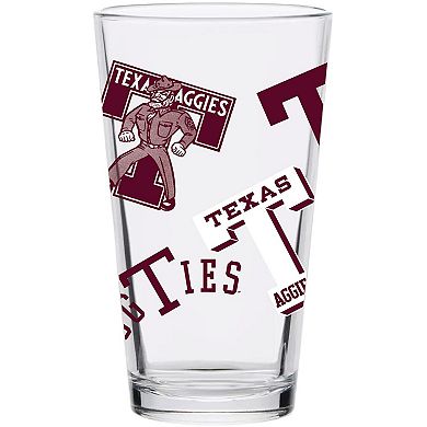 Texas A&M Aggies 16oz. Medley Vintage Pint Glass