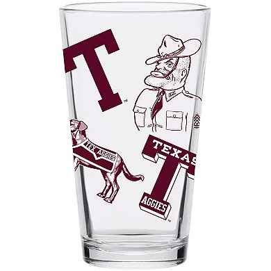 Texas A&M Aggies 16oz. Medley Vintage Pint Glass