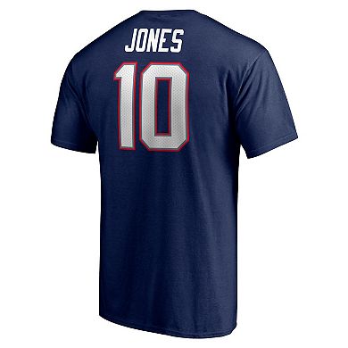 Men's Fanatics Branded Mac Jones Navy New England Patriots Player Icon T-Shirt