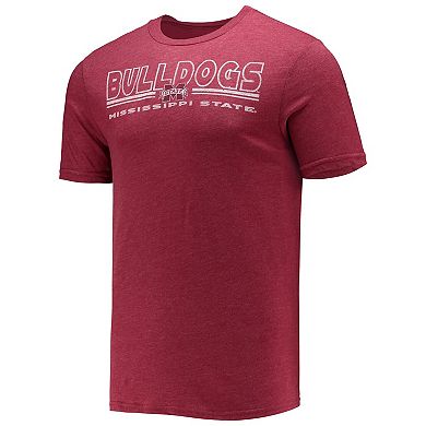 Men's Concepts Sport Heathered Charcoal/Maroon Mississippi State Bulldogs Meter T-Shirt & Pants Sleep Set