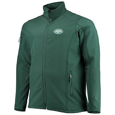 Men's Dunbrooke Green New York Jets Big & Tall Sonoma Softshell Full-Zip Jacket